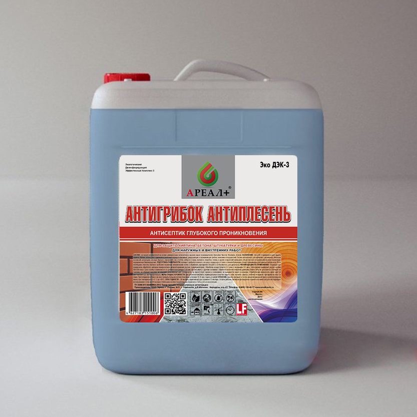 Антисептические пропитки Антигрибок - Антиплесень по бетону - 10 л